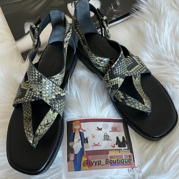 Vince Shoes - Vince Morris Leather Thong Sandals